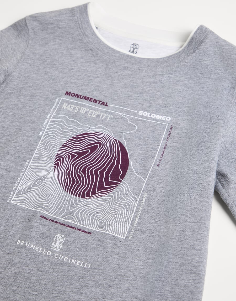 Футболка с длинным рукавом Серый Мальчики - Brunello Cucinelli