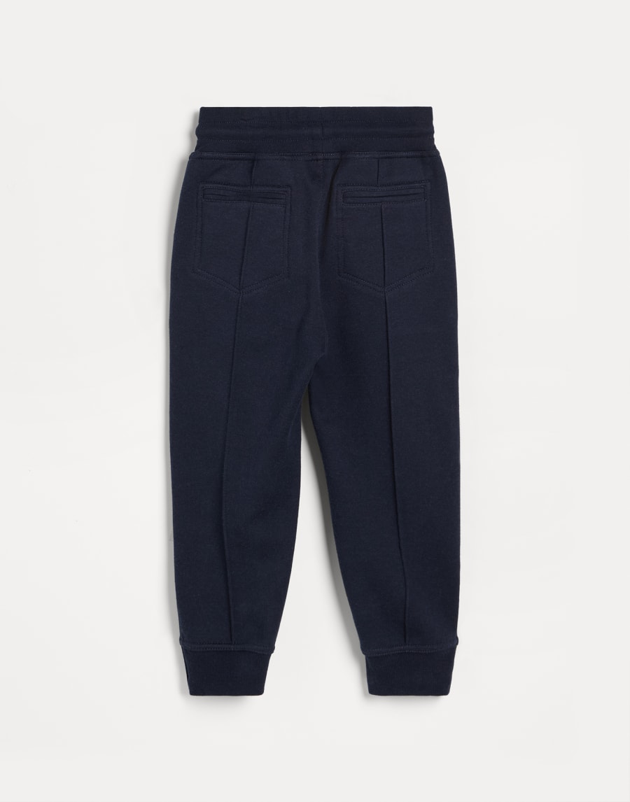 Double cloth trousers Blue Boys - Brunello Cucinelli