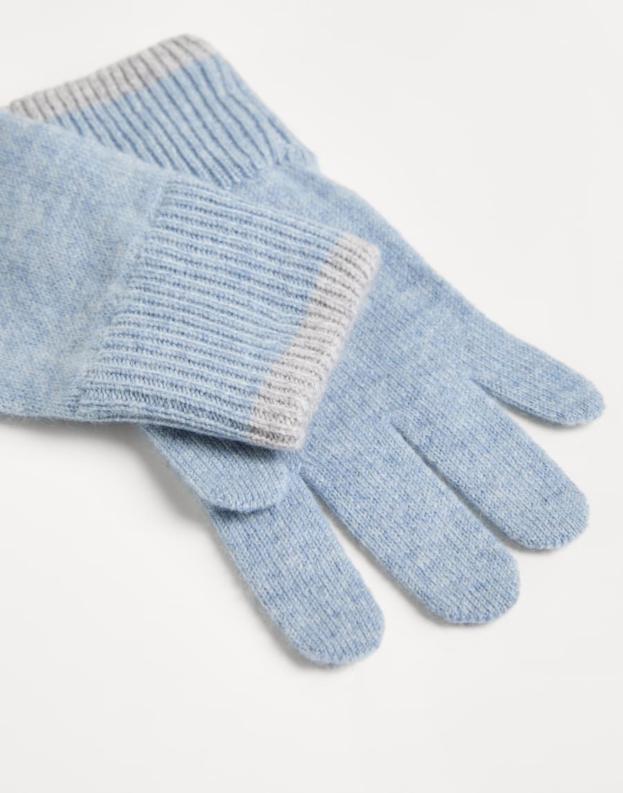 Gants en cachemire Bleu Ciel Garçon - Brunello Cucinelli