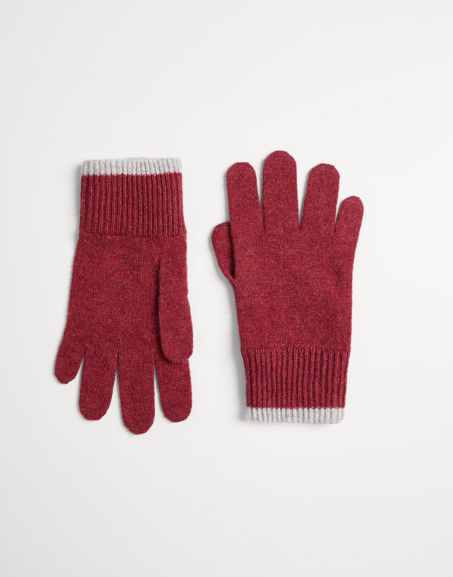 Cashmere gloves Red Boys - Brunello Cucinelli