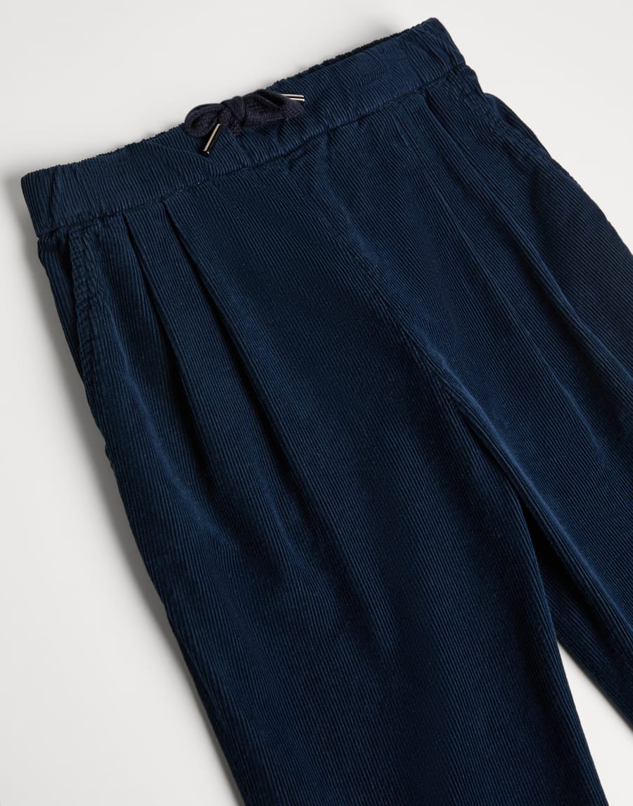 Velvet trousers Blue Boys - Brunello Cucinelli