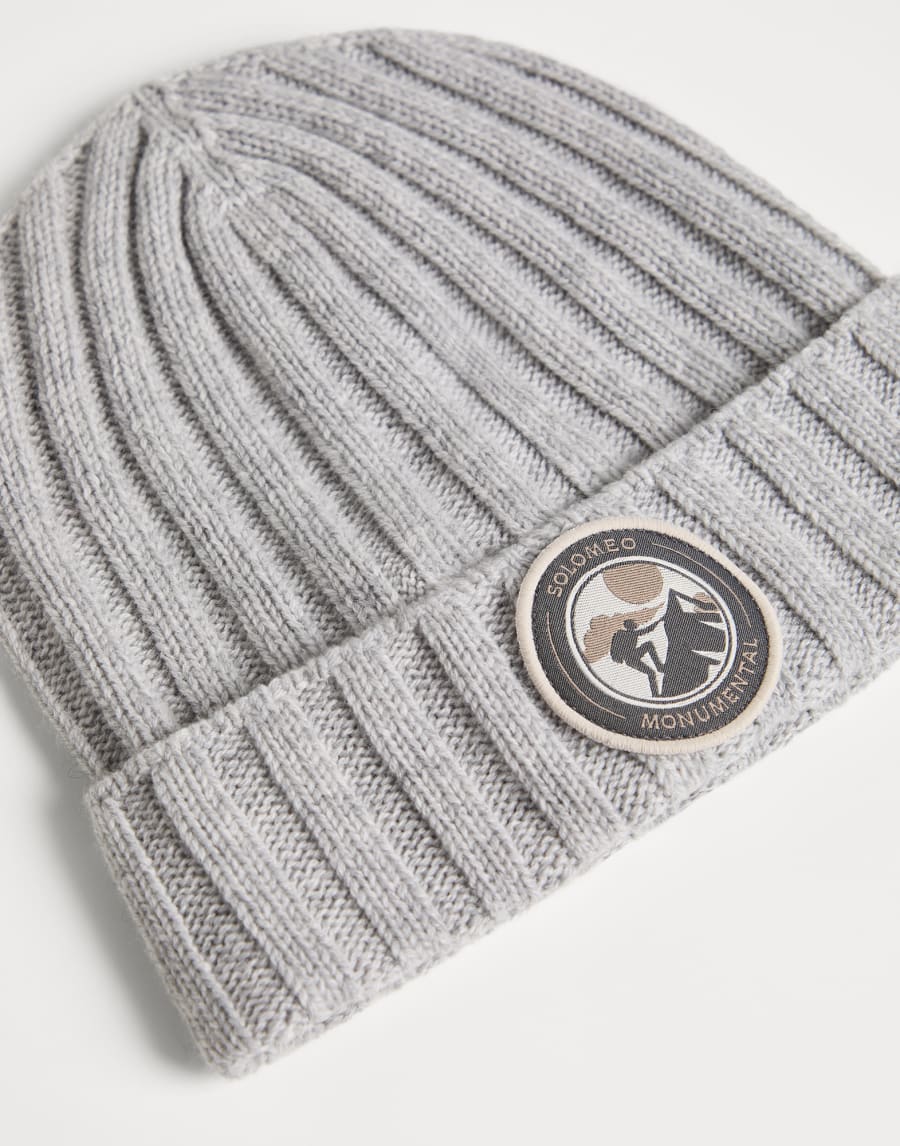 Rib knit beanie Grey Boys - Brunello Cucinelli