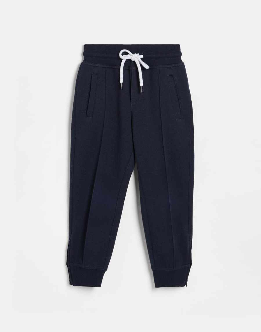 Double cloth trousers Blue Boys - Brunello Cucinelli