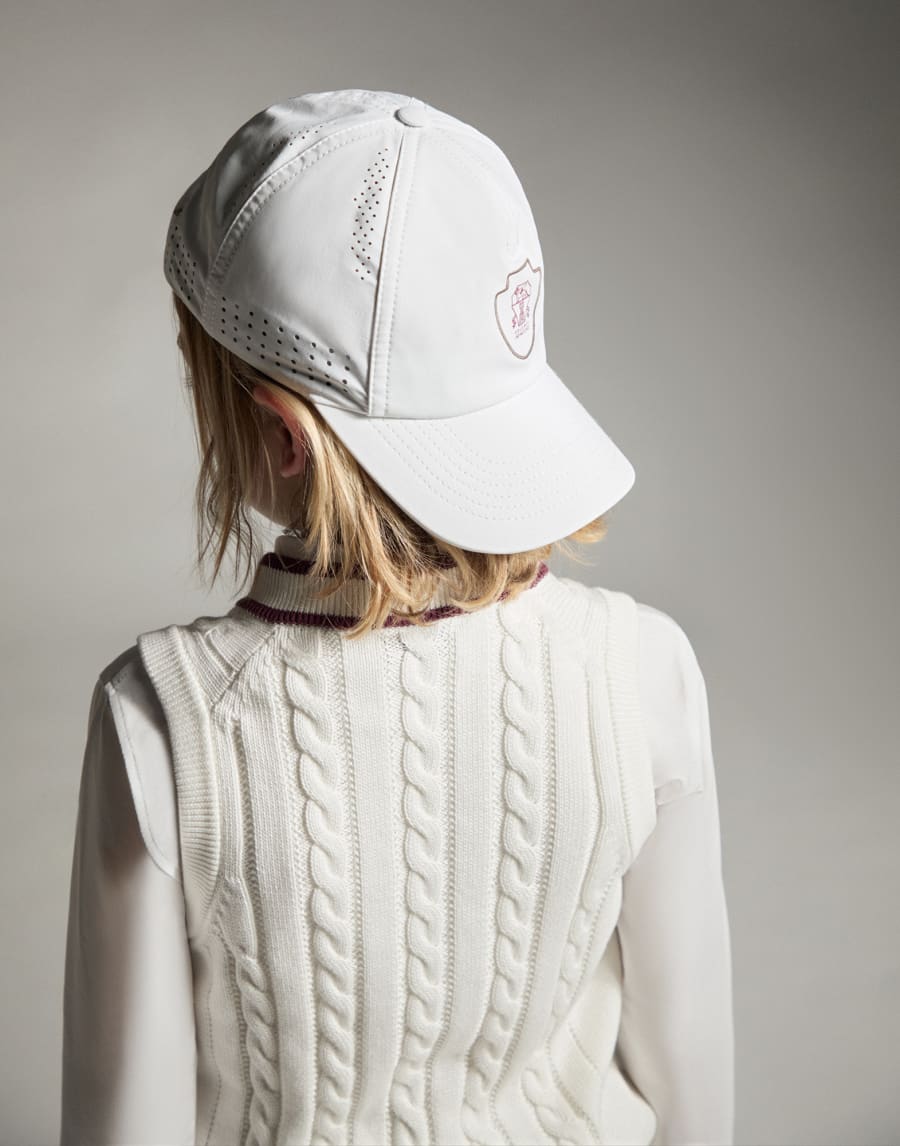 Baseball cap with logo White Boys - Brunello Cucinelli
