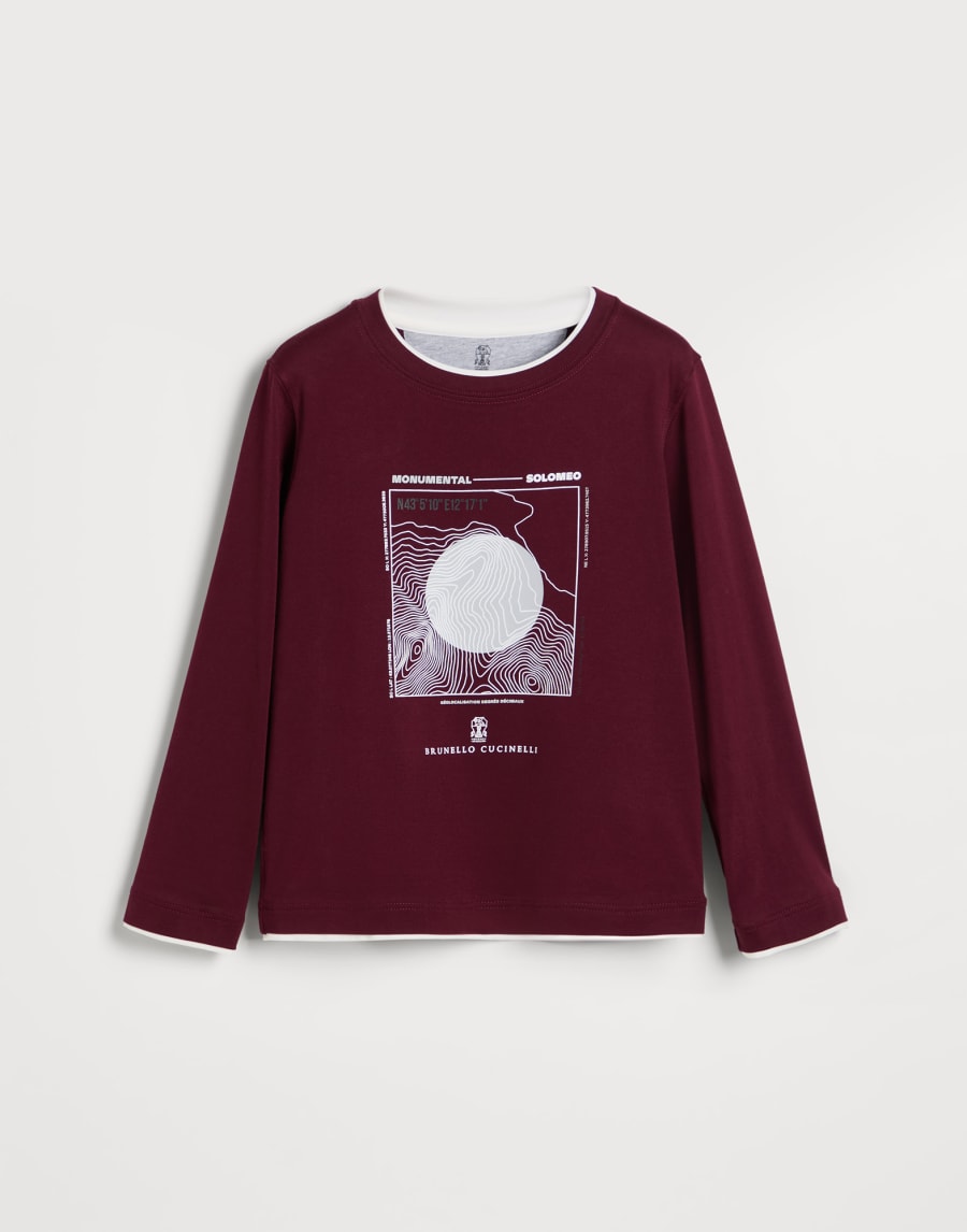 Long sleeve T-shirt Red Boys - Brunello Cucinelli