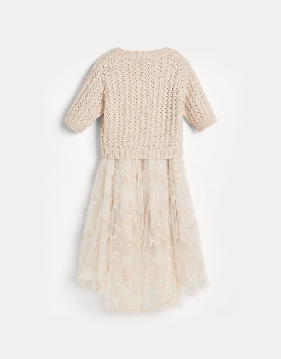 Abito in tulle Naturale Bambina - Brunello Cucinelli