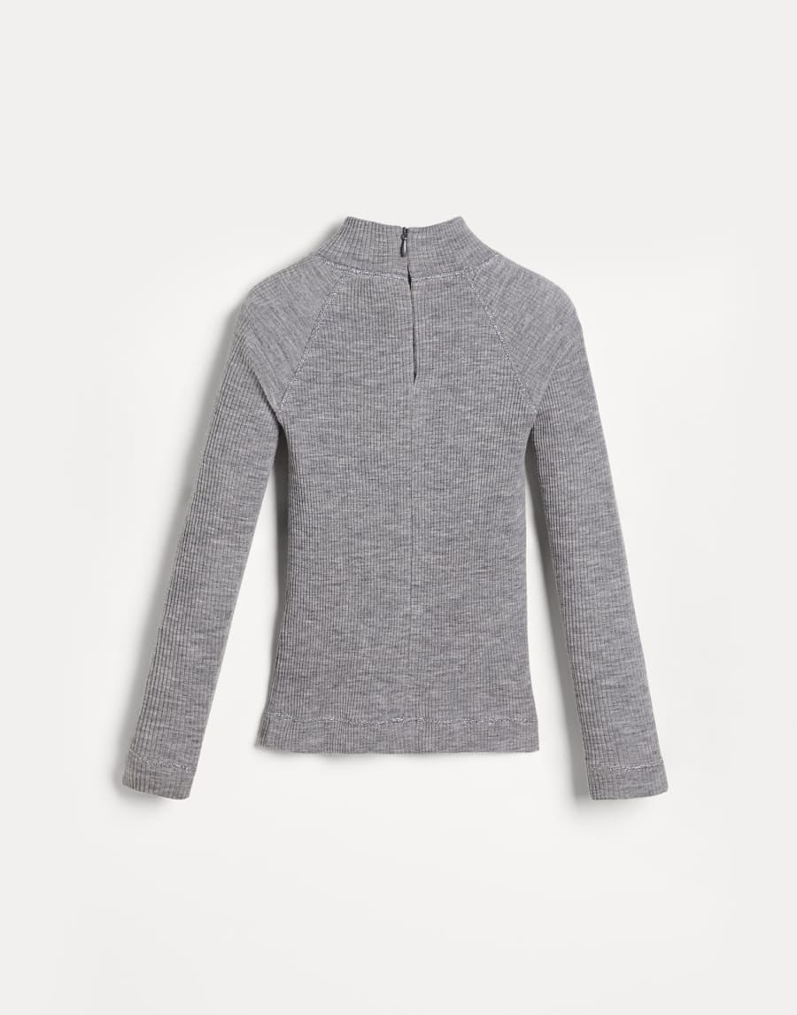 Top con Sparkling Seams Gris Medio Niña - Brunello Cucinelli