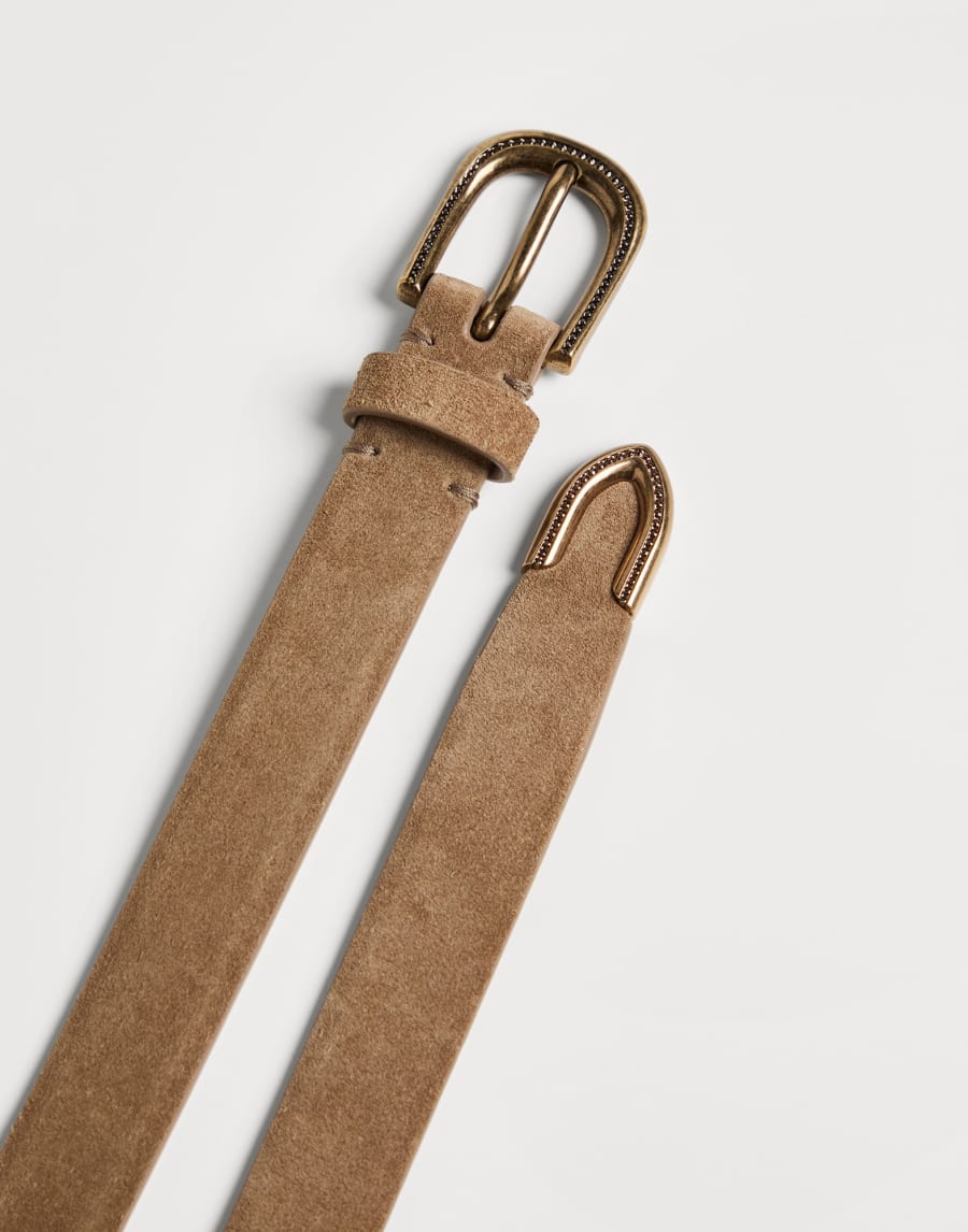 Suede belt Brown Girls - Brunello Cucinelli