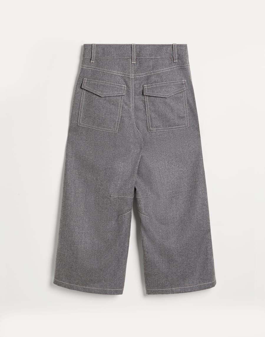Carpenter-Hose Grau Mädchen - Brunello Cucinelli
