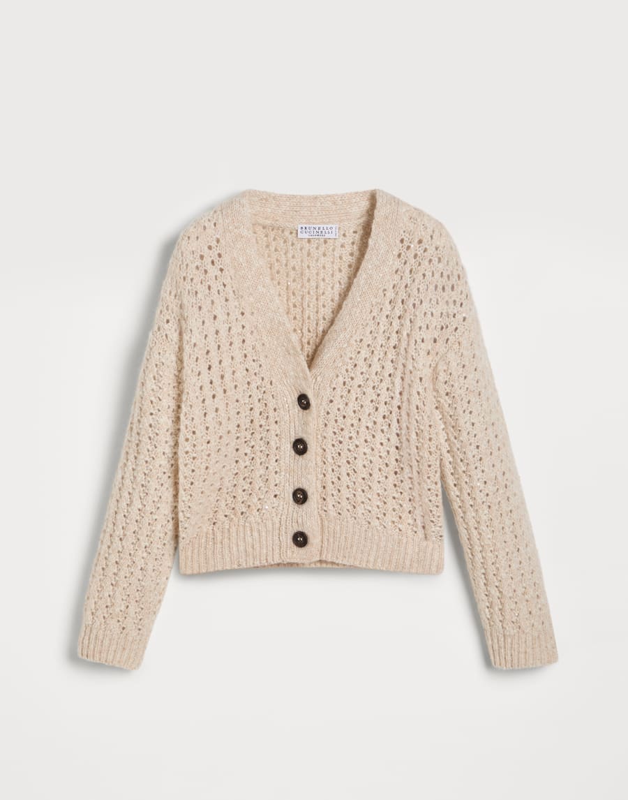 Cardigan Dazzling Avena Bambina - Brunello Cucinelli