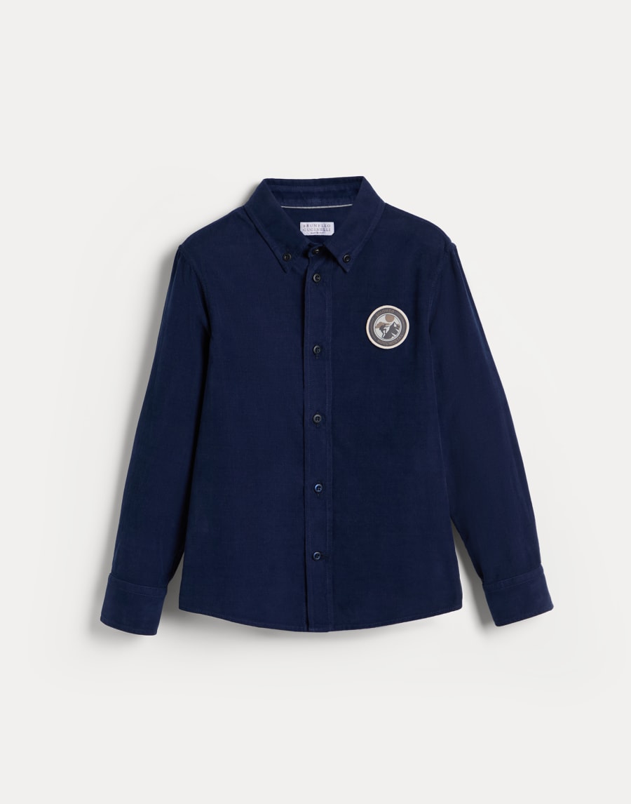 Corduroy shirt Blue Boys - Brunello Cucinelli