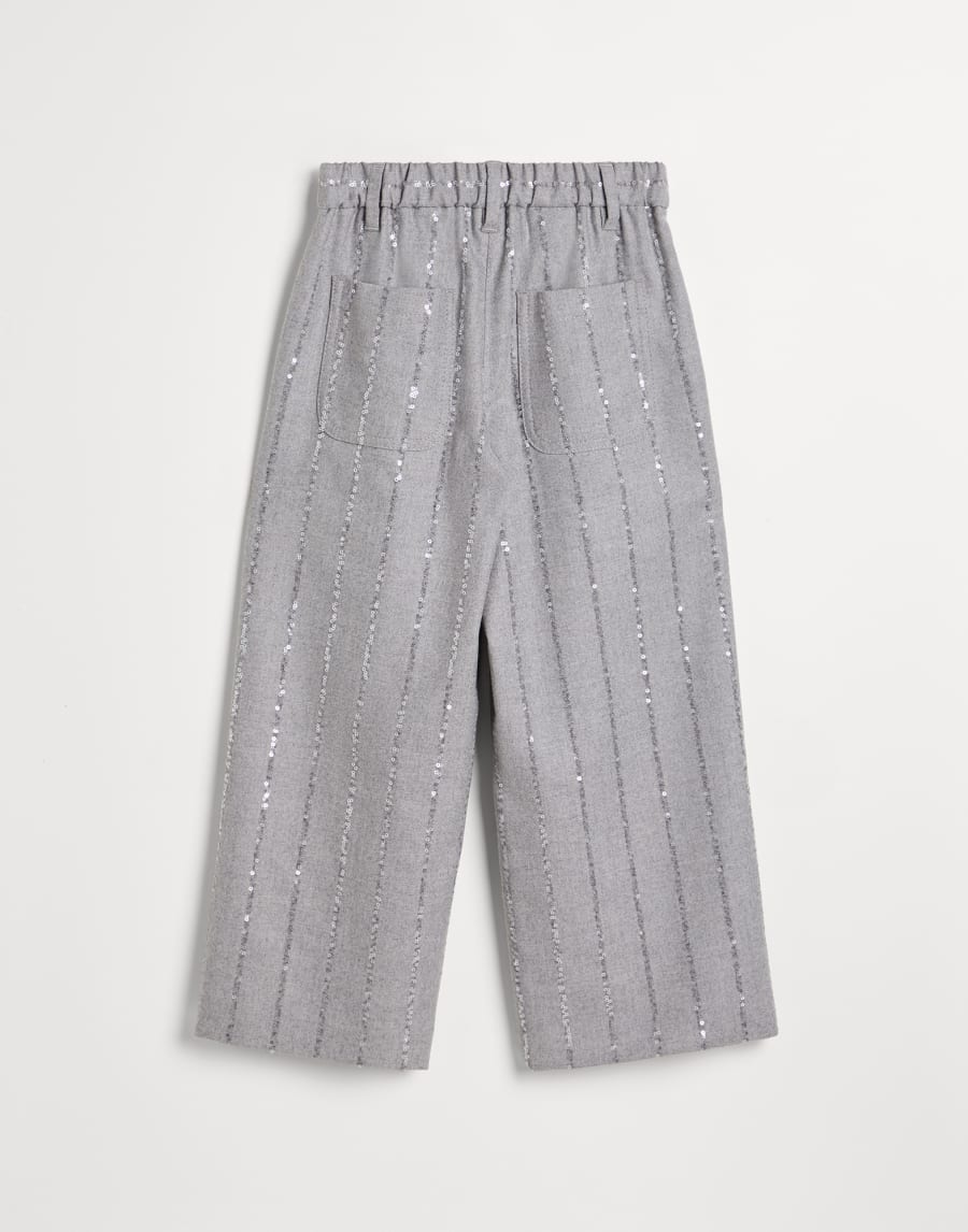 Flannel trousers Grey Girls - Brunello Cucinelli