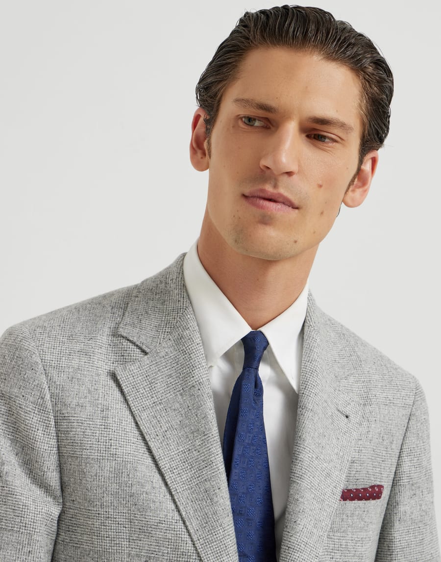 Necktie with pattern Blue Man - Brunello Cucinelli