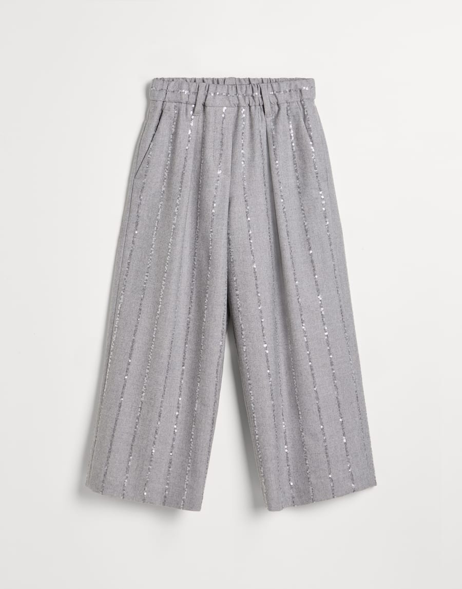 Flannel trousers Grey Girls - Brunello Cucinelli