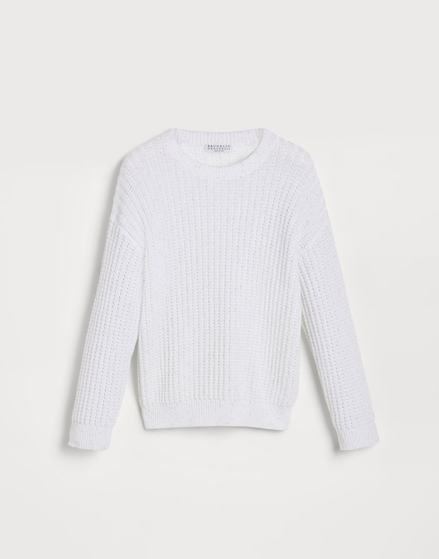 Maglia in cotone Bianco Bambina - Brunello Cucinelli