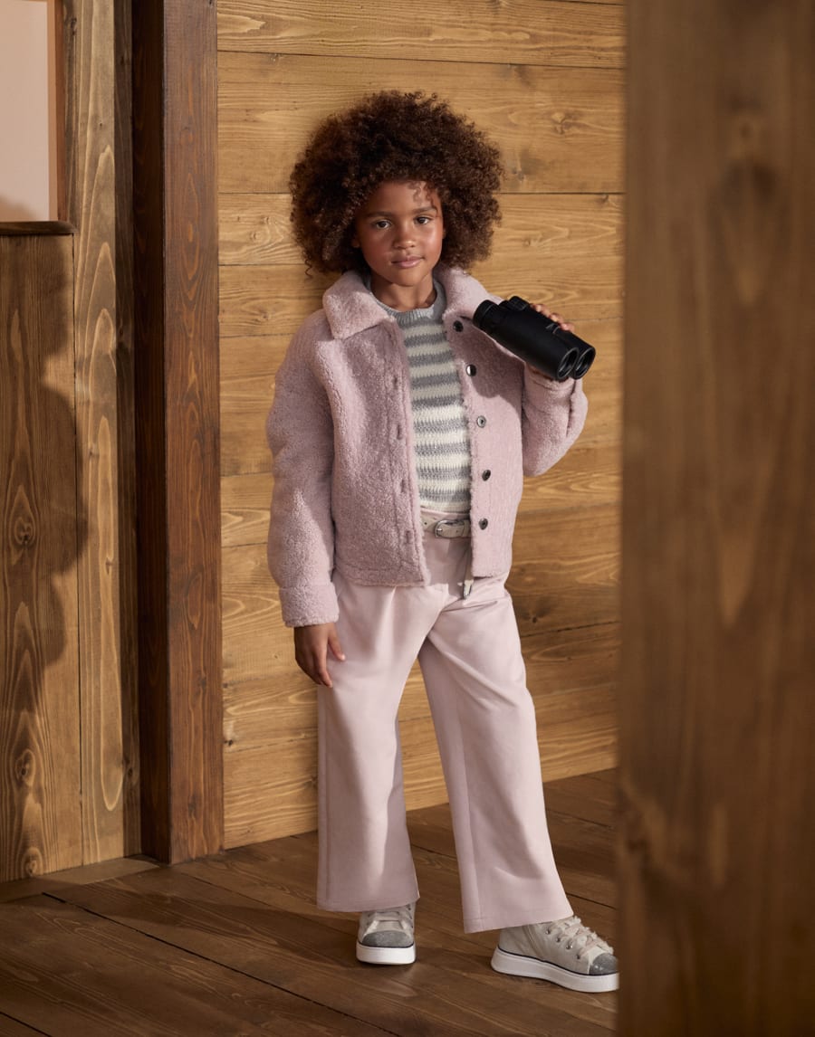 Shearling jacket Pink Girls - Brunello Cucinelli