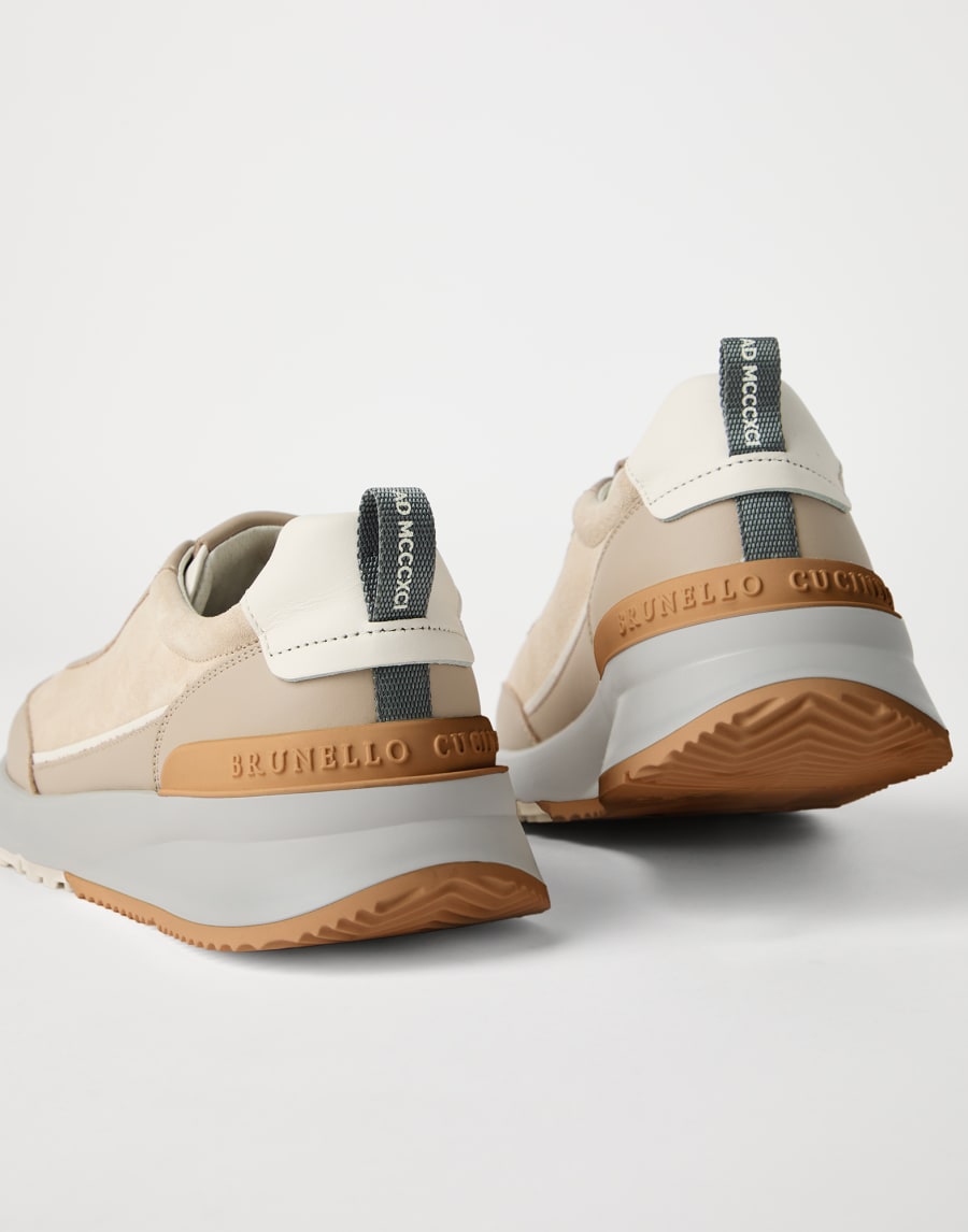 Suede and calfskin runners Buff Man - Brunello Cucinelli