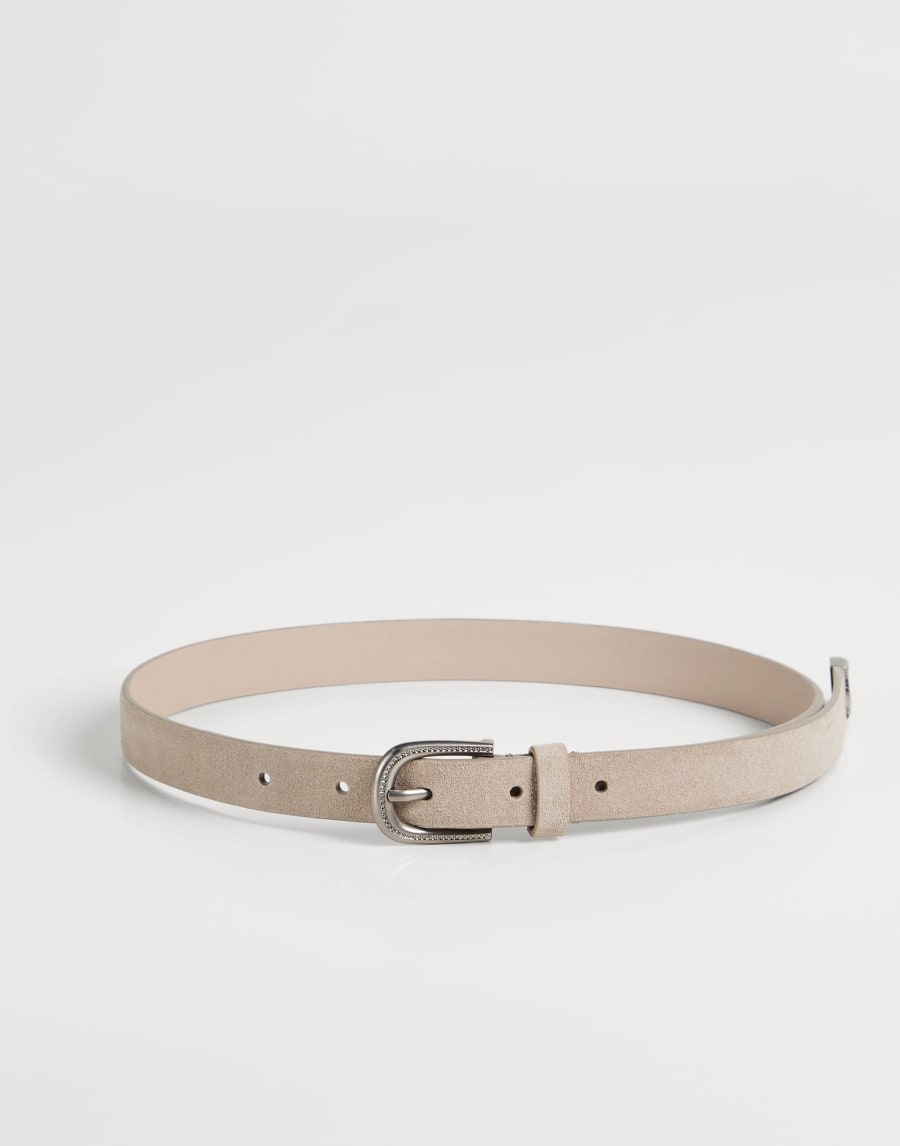 Cintura in camoscio Beige Chiaro Bambina - Brunello Cucinelli