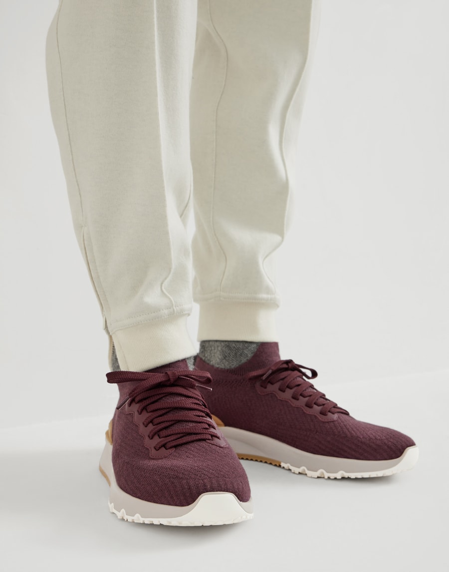 Knit runners Amaranth Man - Brunello Cucinelli