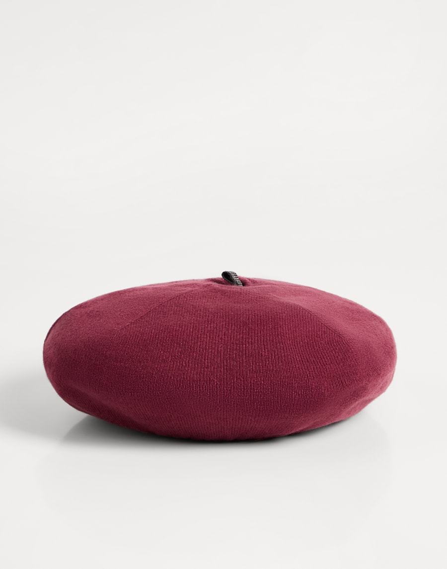 Berretto in maglia Rosso Bambina - Brunello Cucinelli