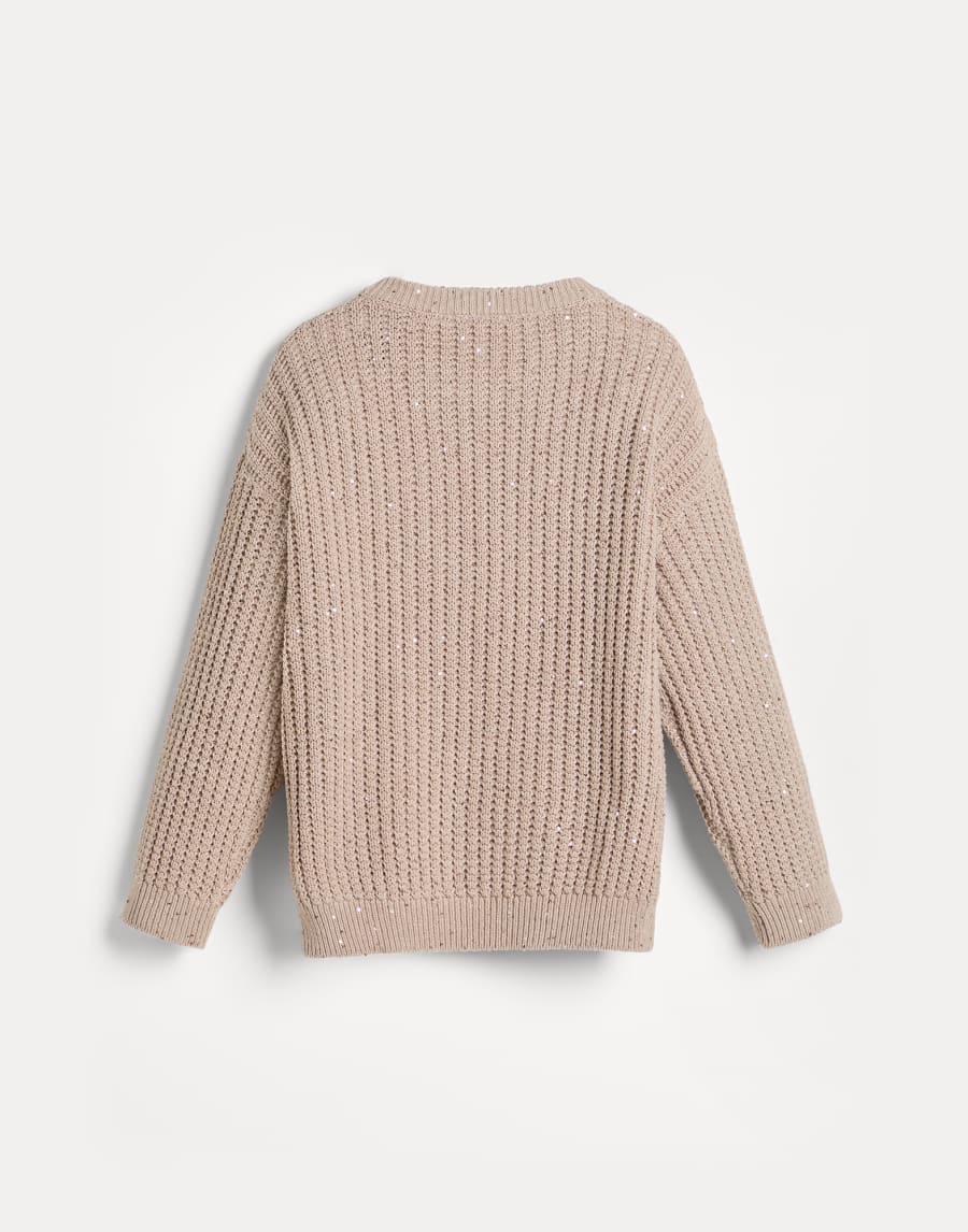 Cotton sweater Beige Girls - Brunello Cucinelli