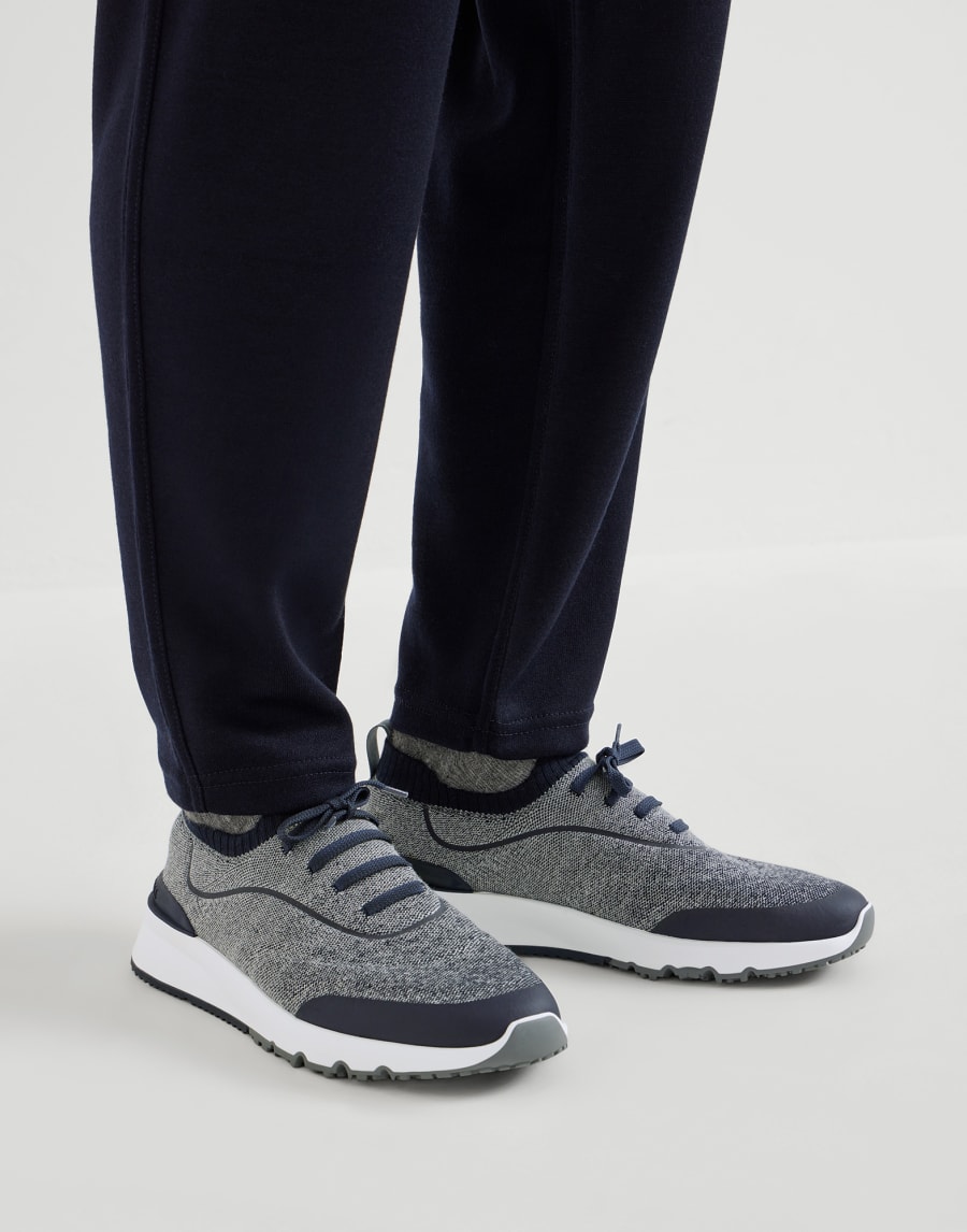 Knit runners Navy Blue Man - Brunello Cucinelli