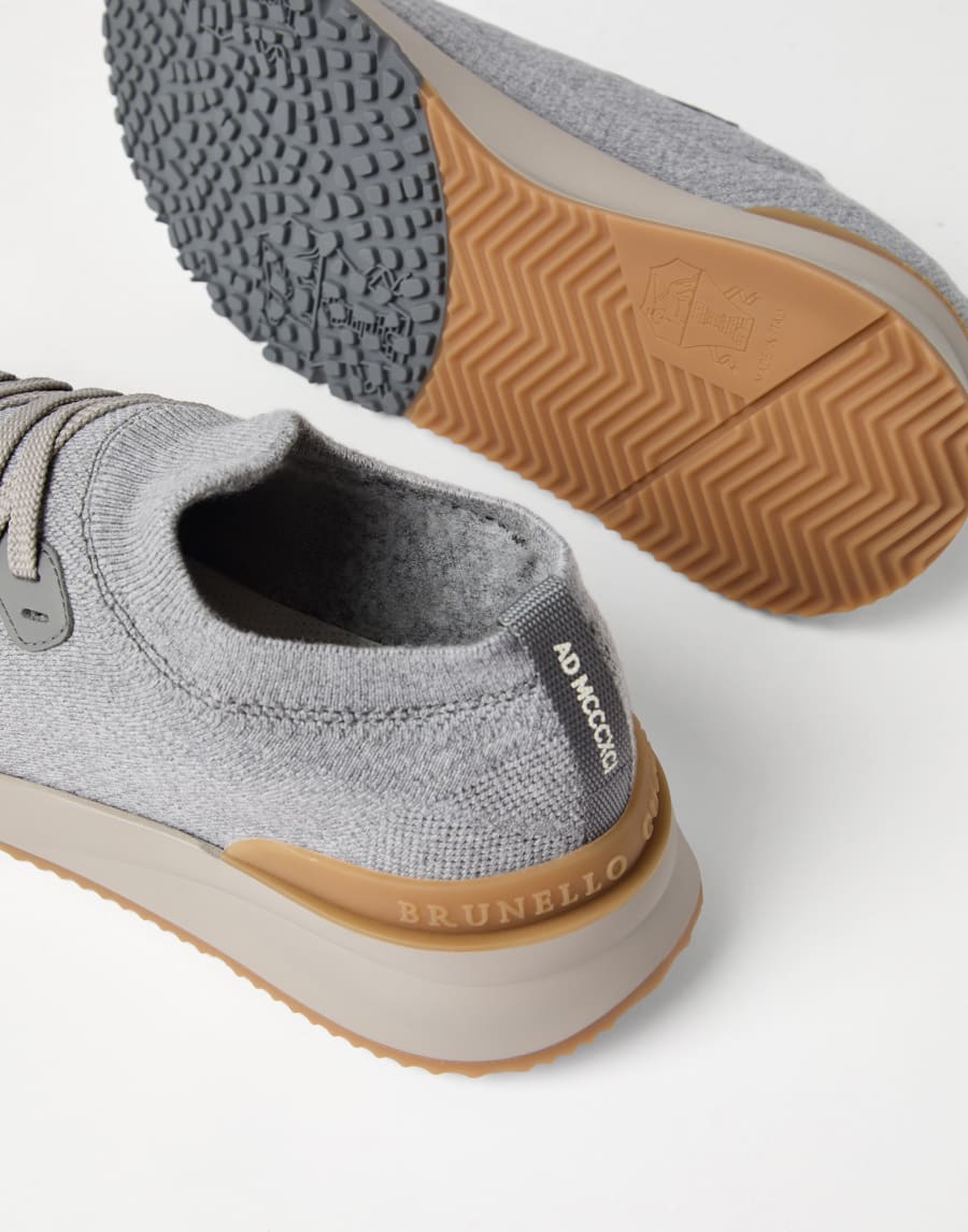 Knit runners Light Grey Man - Brunello Cucinelli