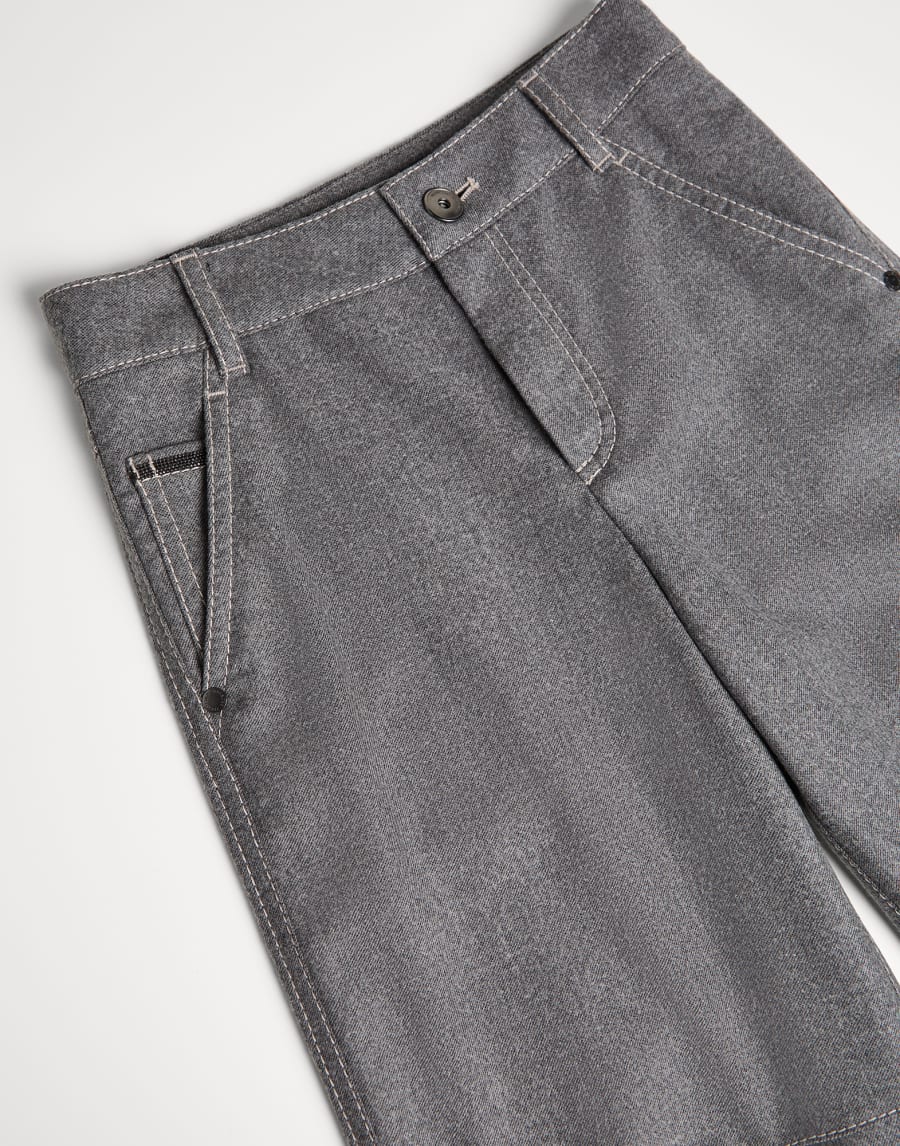 Carpenter trousers Grey Girls - Brunello Cucinelli