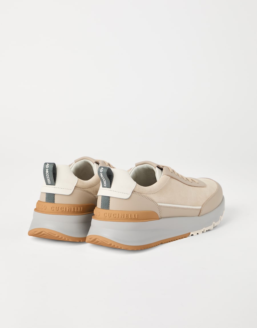 Suede and calfskin runners Buff Man - Brunello Cucinelli