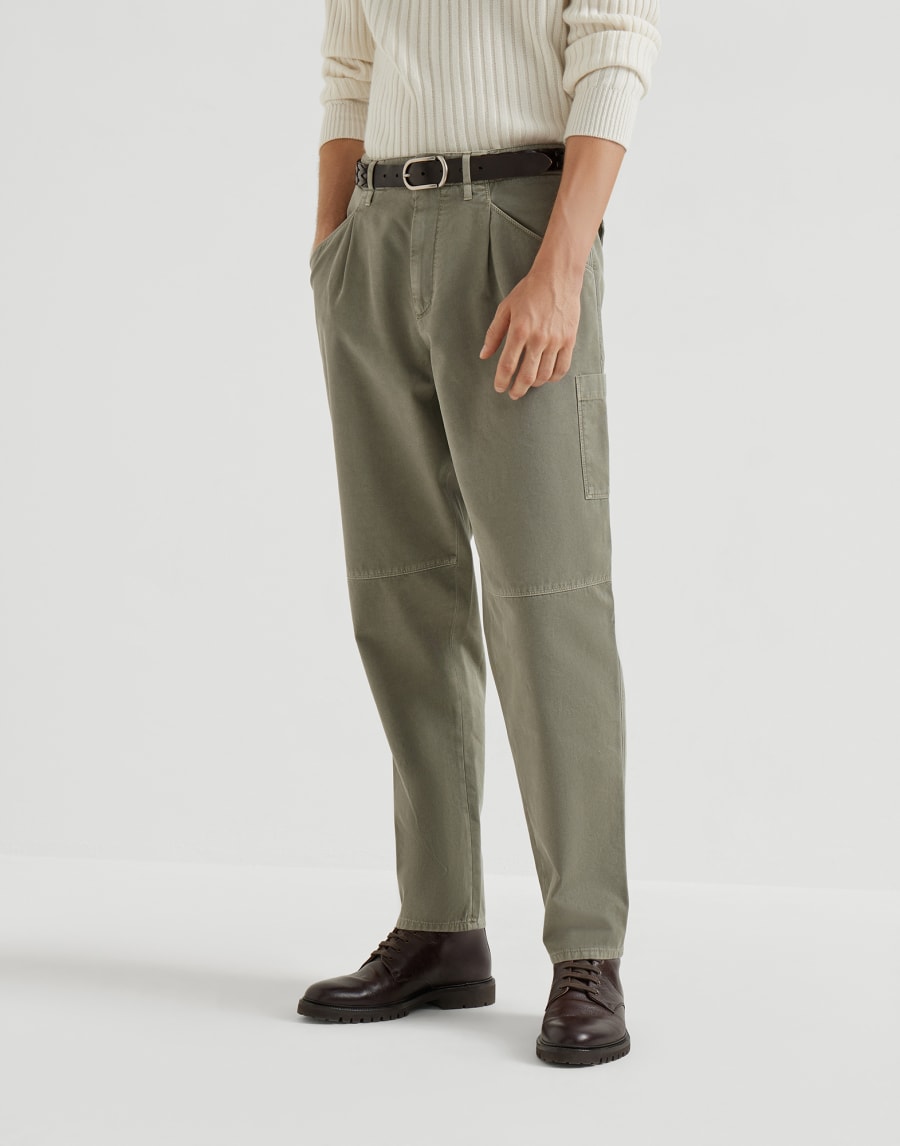 Ergonomic trousers Khaki Man - Brunello Cucinelli