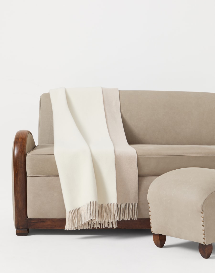 Cashmere double cloth throw Panama Lifestyle - Brunello Cucinelli