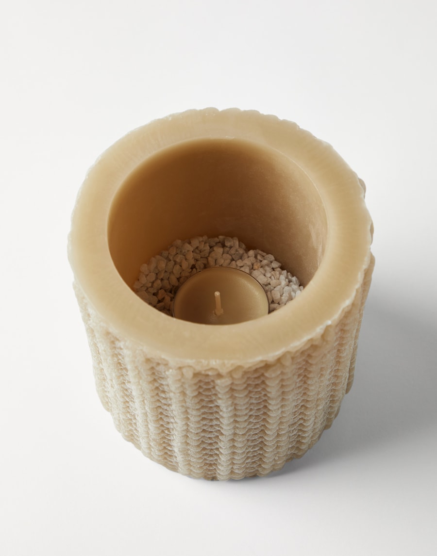 Lanterna piccola in cera Beige Lifestyle - Brunello Cucinelli