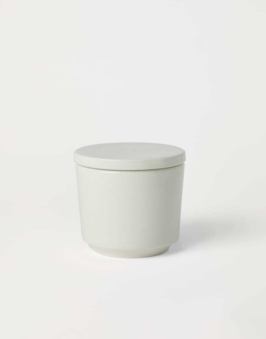 Maxi scented candle with lid White Lifestyle - Brunello Cucinelli