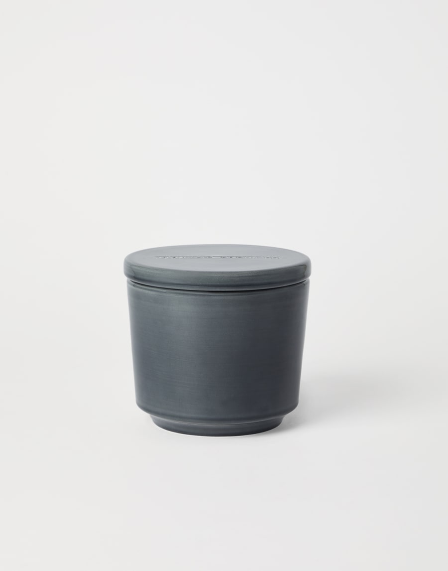 Maxi scented candle with lid Dark Grey Lifestyle - Brunello Cucinelli