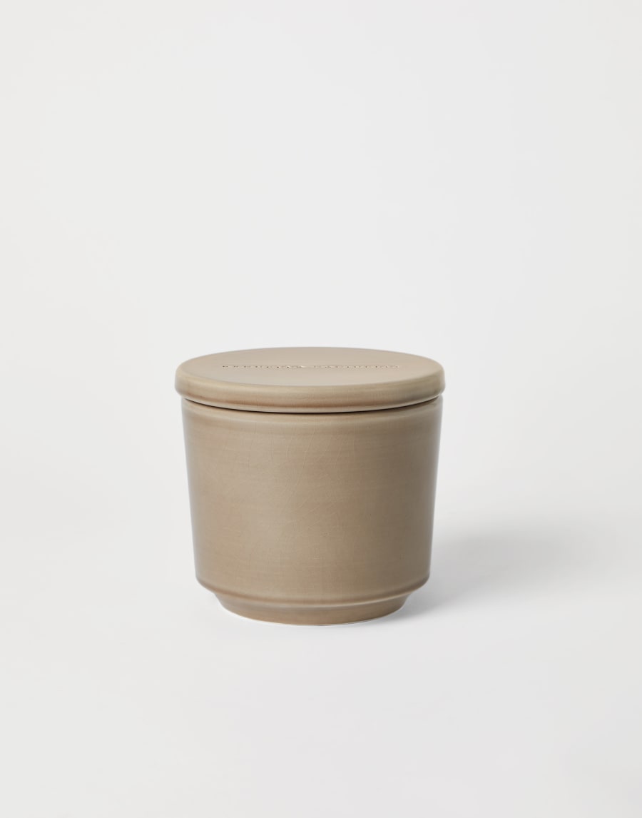 Maxi scented candle with lid Mud Lifestyle - Brunello Cucinelli