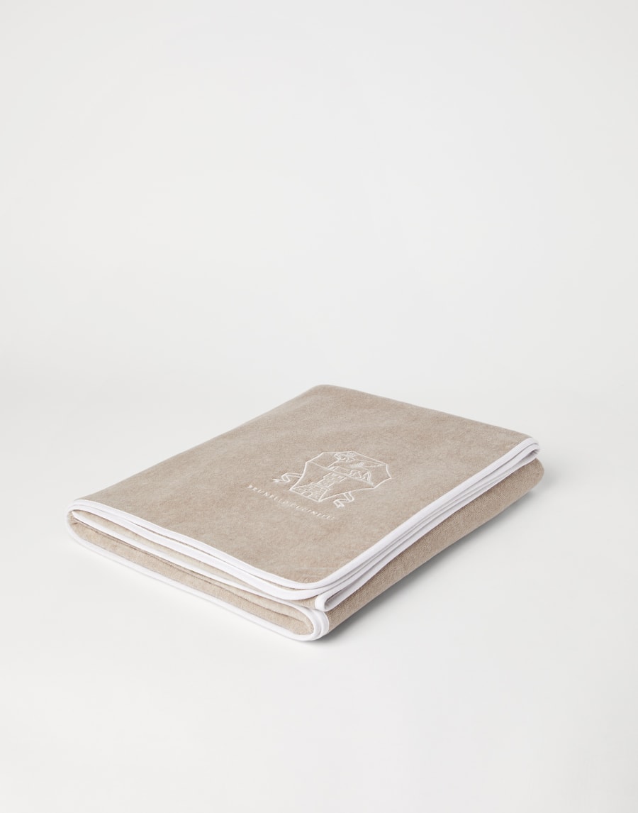 Terrycloth towel Beige Lifestyle - Brunello Cucinelli