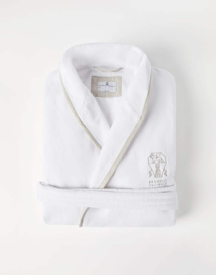 Accappatoio in spugna Bianco Lifestyle - Brunello Cucinelli