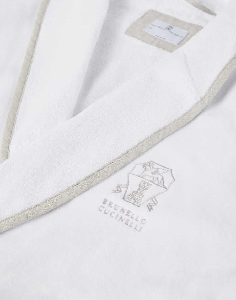 Terrycloth bathrobe White Lifestyle - Brunello Cucinelli