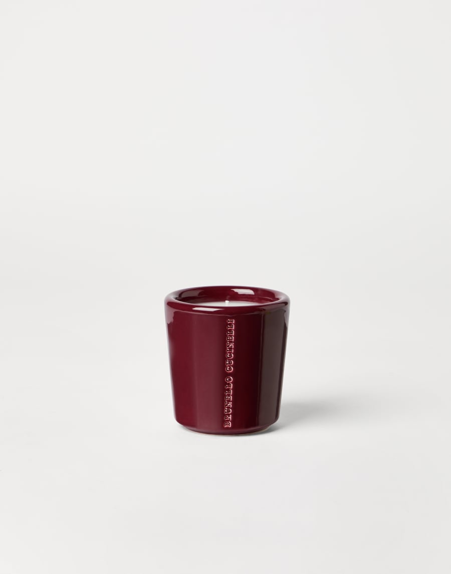 Candle in craquelée vessel Bordeaux Lifestyle - Brunello Cucinelli
