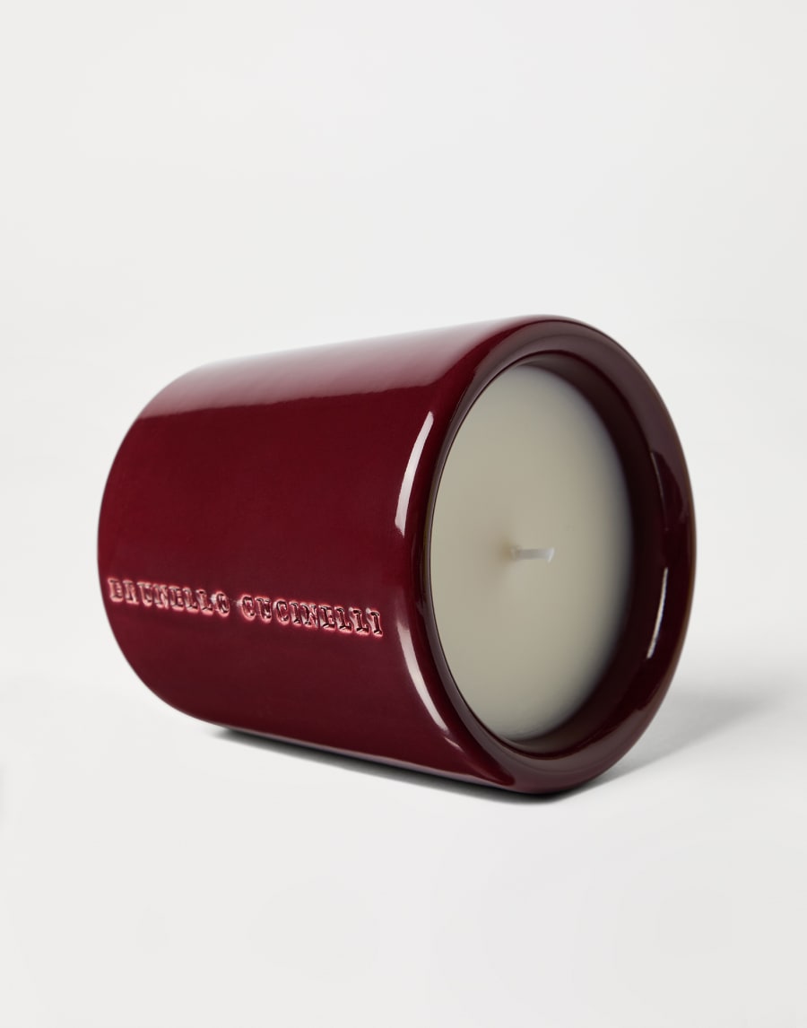 Candle in craquelée vessel Bordeaux Lifestyle - Brunello Cucinelli