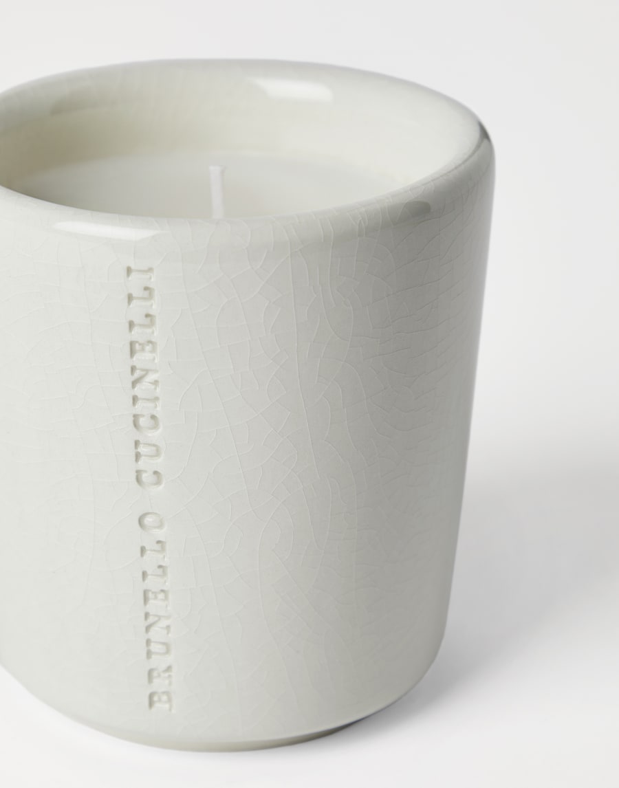 Vela en tarro craquelado Blanco Lifestyle - Brunello Cucinelli