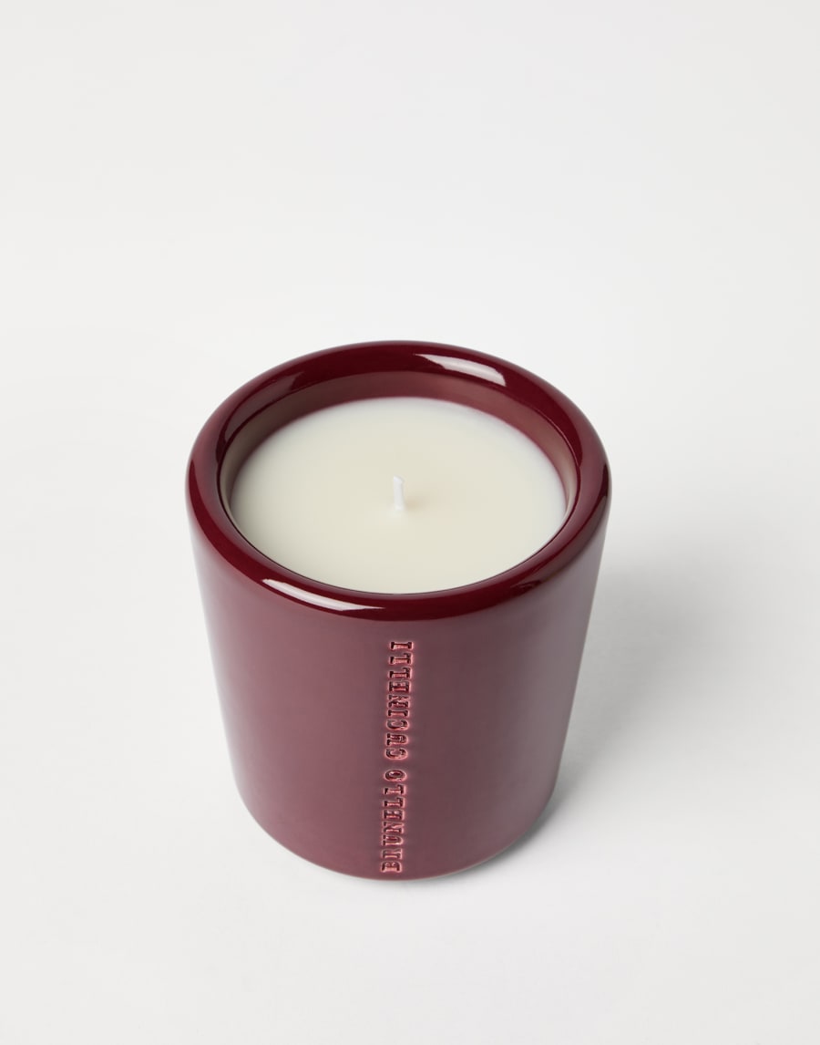 Candle in craquelée vessel Bordeaux Lifestyle - Brunello Cucinelli