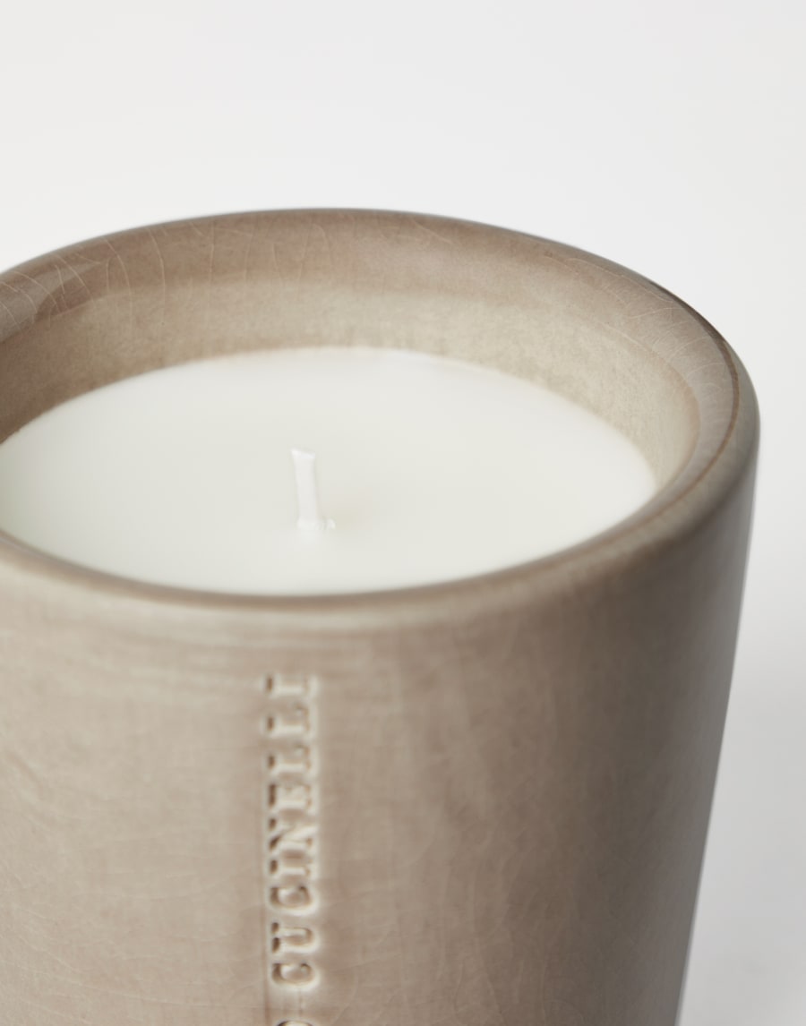 Candle in craquelée vessel Mud Lifestyle - Brunello Cucinelli