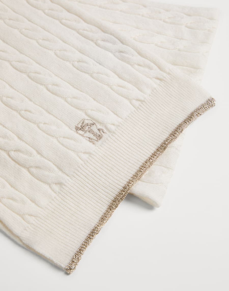 Cable knit scarf Panama Girls - Brunello Cucinelli