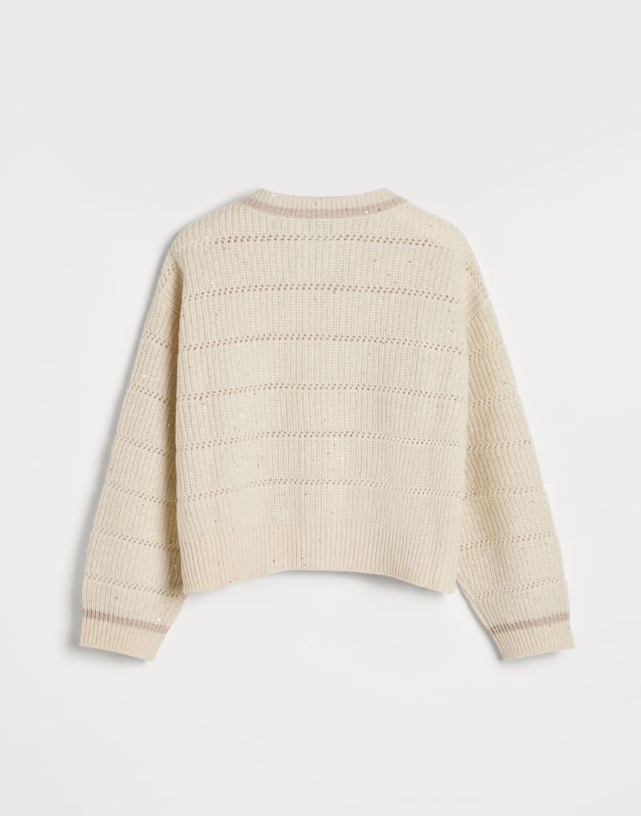 Sparkling & Dazzling cardigan with zipper Panama Girls - Brunello Cucinelli