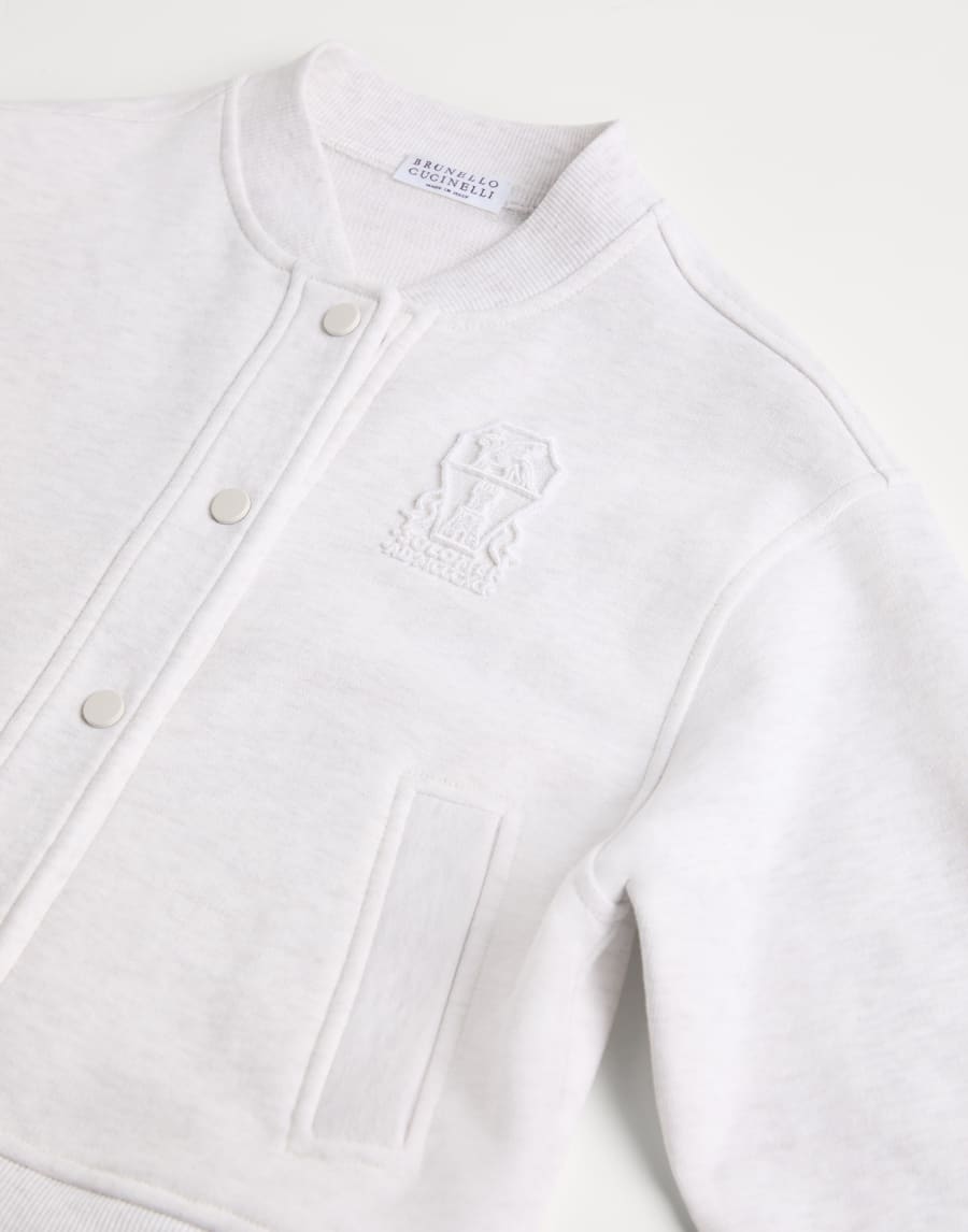 Bomber-style sweatshirt Grey Girls - Brunello Cucinelli