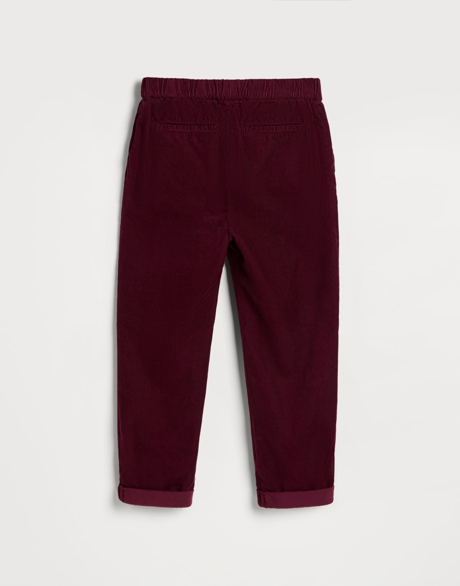 Hose aus Samt Amarant Jungen - Brunello Cucinelli