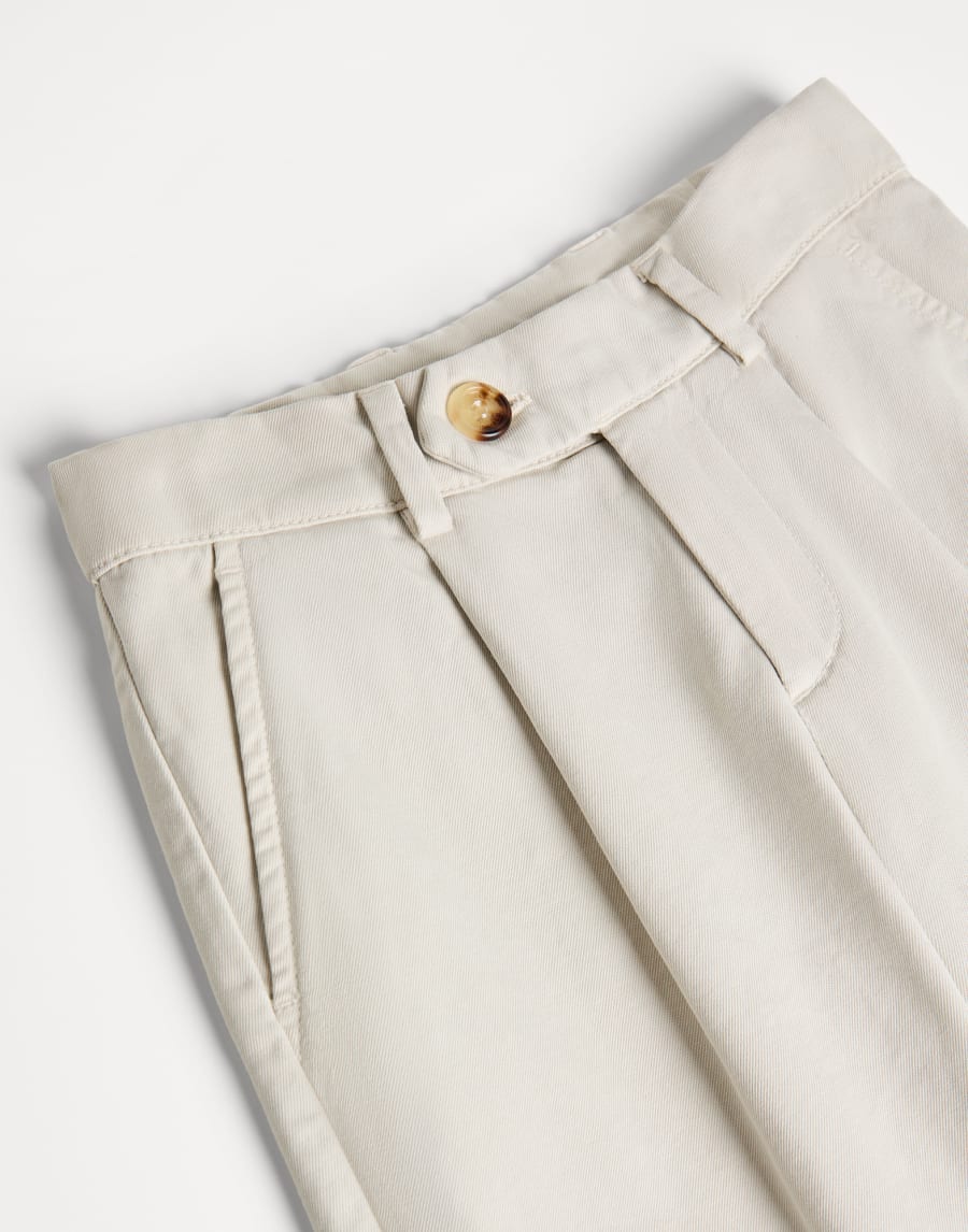 Gabardine trousers Light Grey Boys - Brunello Cucinelli