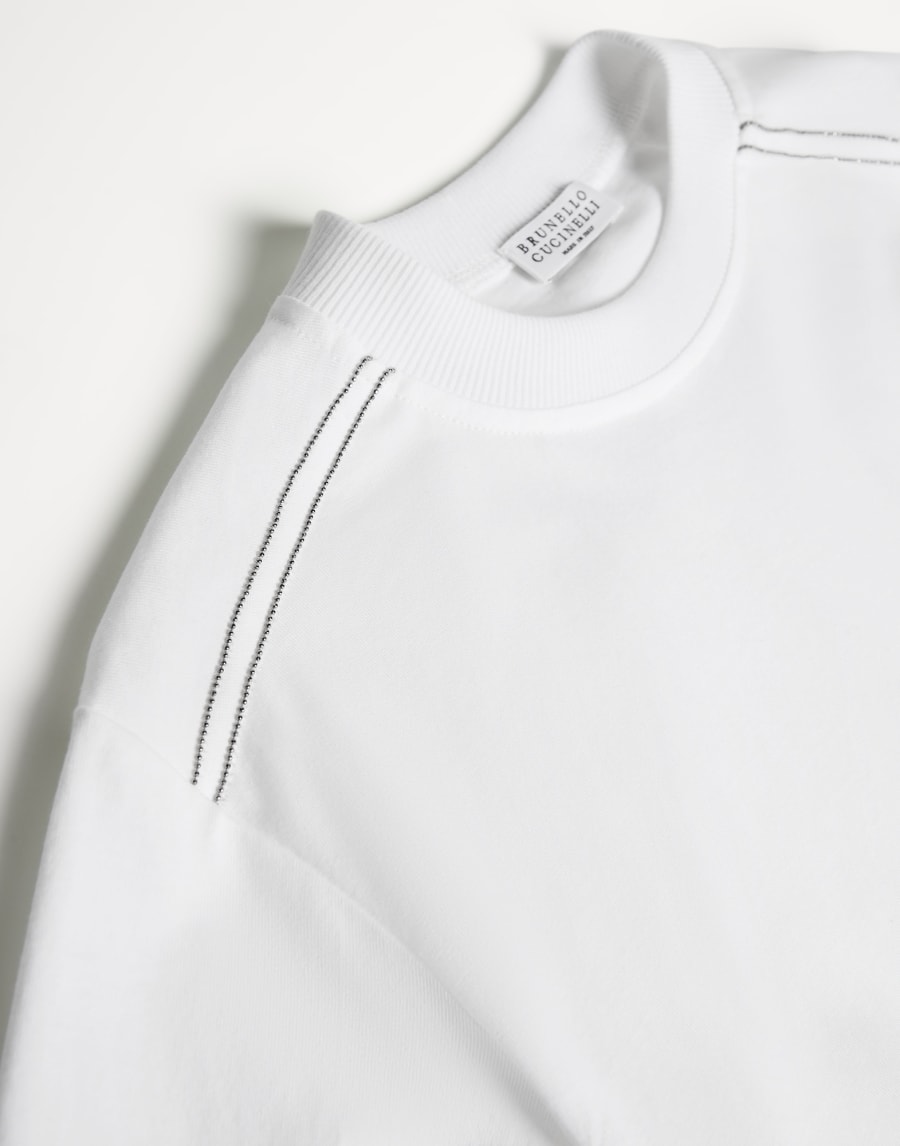 T-shirt à manches longues Blanc Fille - Brunello Cucinelli