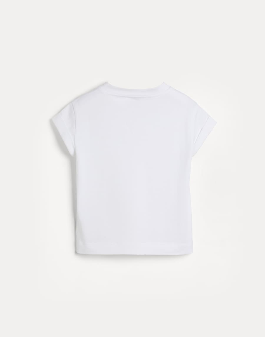 Jersey T-shirt White Girls - Brunello Cucinelli